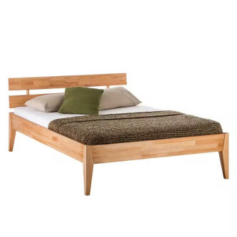 Pat din lemn masiv JillWOOD 145 cm