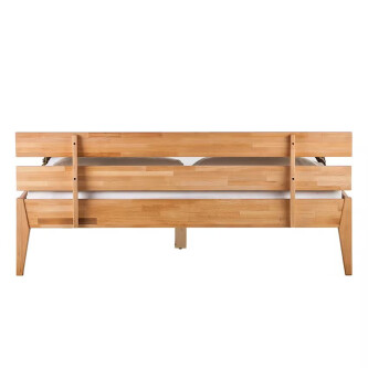 Pat din lemn masiv JillWOOD 185cm