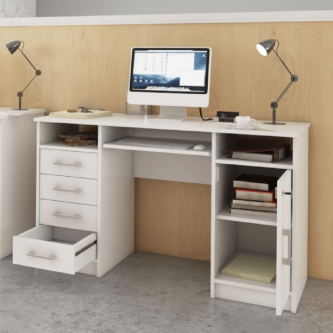 masă PC, alb, B9 NEW