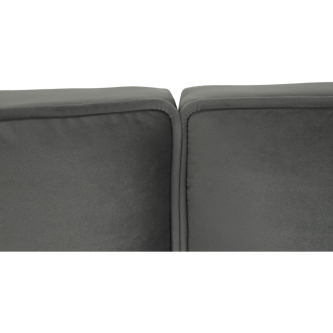 Colţar extensibil, catifea gri deschis / fag, KAPRERA NEW