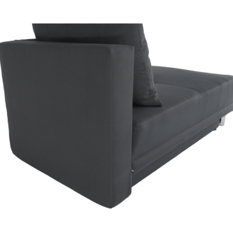 Colţar extensibil, material textil gri-negru, stânga, LAUREL