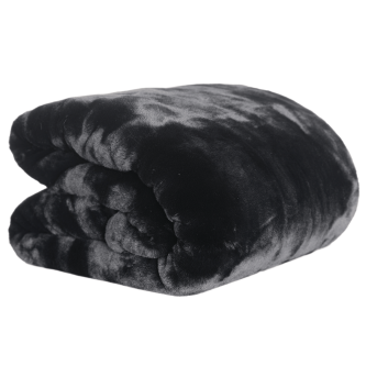 Pătură de blană, negru, 150x180, RABITA NEW TYP 1