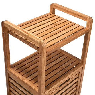 Raftul cu coș pentru rufe Big Bamboo 