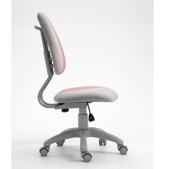 Scaun rotativ reglabil, gri/roz, RAIDON