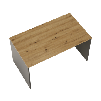 Masă de birou, grafit/stejar artisan, RIOMA NEW TYP 16
