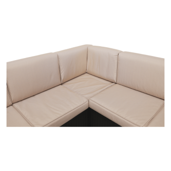 Set de grădină din rattan, 3 piese, maro/bej, RODEN