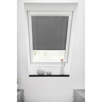 Rolete pentru ferestre de mansardă, Licht Blick, latime 47 cm, gri