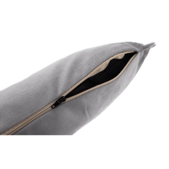 Fotoliu Art Deco, ţesătură Paros de culoare gri deschis / fag, ROUND NEW