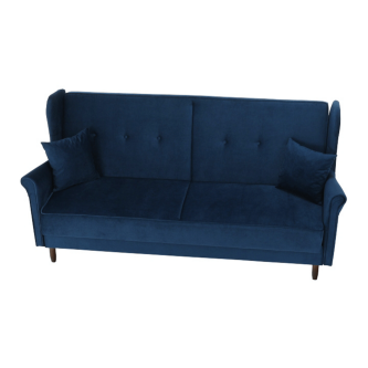 Colţar extensibil, material textil albastru, COLUMBUS