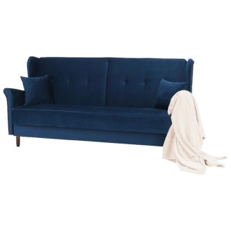 Colţar extensibil, material textil albastru, COLUMBUS
