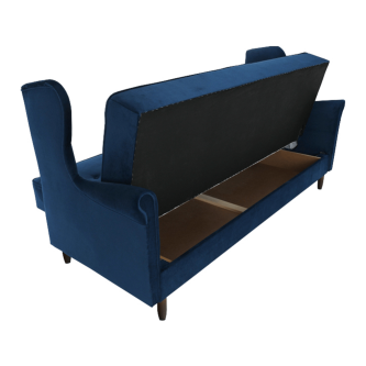 Colţar extensibil, material textil albastru, COLUMBUS