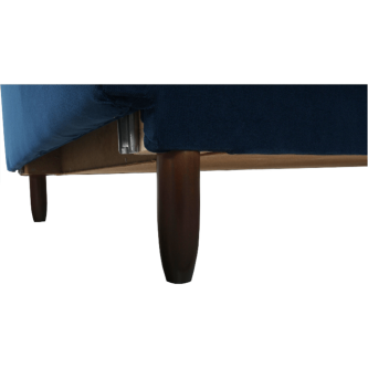 Colţar extensibil, material textil albastru, COLUMBUS