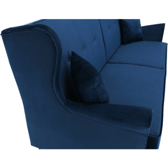 Colţar extensibil, material textil albastru, COLUMBUS