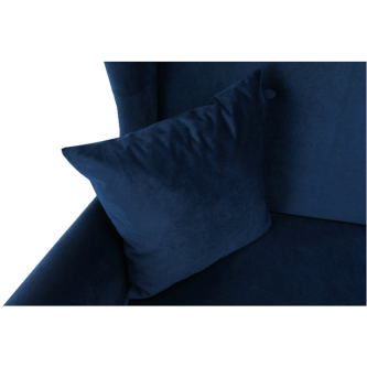 Colţar extensibil, material textil albastru, COLUMBUS