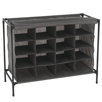 Organizator de pantofi, gri închis / negru, RUFO