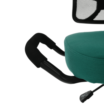 Scaun de îngenunchiere, verde/negru, RUFUS