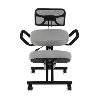 Scaun de îngenunchiere ergonomic, gri-maro Taupe / negru, RUFUS
