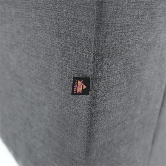 Colţar extensibil, material textil gri, model stânga, SANTIAGO