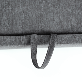 Colţar extensibil, material textil gri, model stânga, SANTIAGO