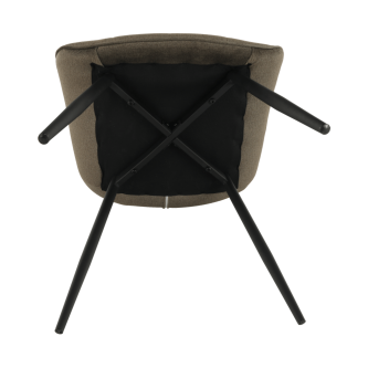 Scaun, gri maroniu taupe/negru, SARIN