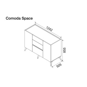 Comoda SPACE GRI