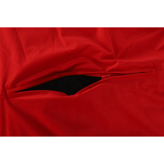 Fotoliu tip sac, material textil roşu, TRIKALO