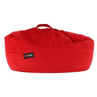 Fotoliu tip sac, material textil roşu, TRIKALO