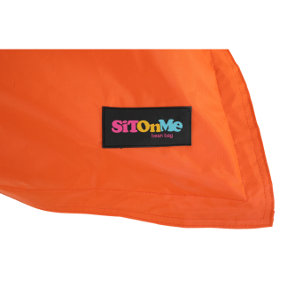 Fotoliu tip sac, material textil portocaliu, GETAF
