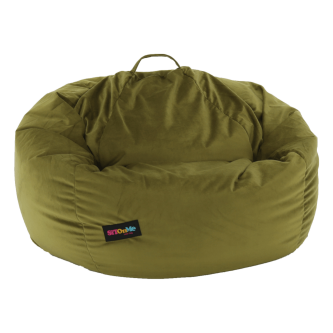 Fotoliu tip sac, material textil verde măsliniu, TRIKALO