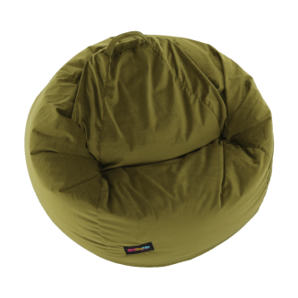 Fotoliu tip sac, material textil verde măsliniu, TRIKALO
