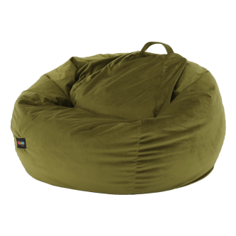 Fotoliu tip sac, material textil verde măsliniu, TRIKALO