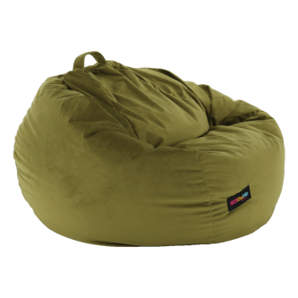 Fotoliu tip sac, material textil verde măsliniu, TRIKALO