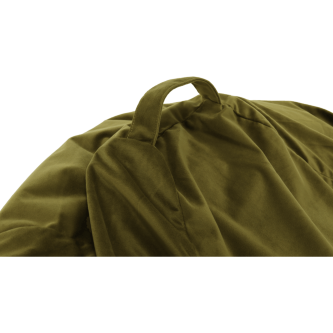 Fotoliu tip sac, material textil verde măsliniu, TRIKALO