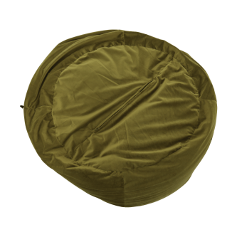 Fotoliu tip sac, material textil verde măsliniu, TRIKALO