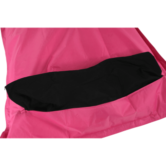 Fotoliu tip sac, material textil roz, GETAF