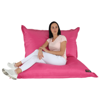 Fotoliu tip sac, material textil roz, GETAF
