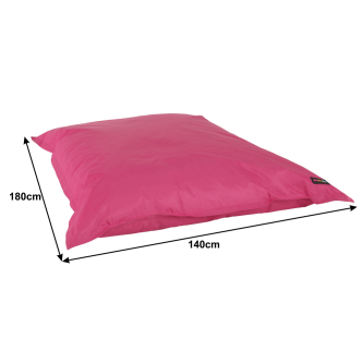 Fotoliu tip sac, material textil roz, GETAF