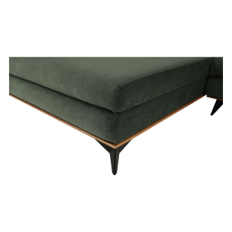 Canapea, verde, model stânga, SELBY