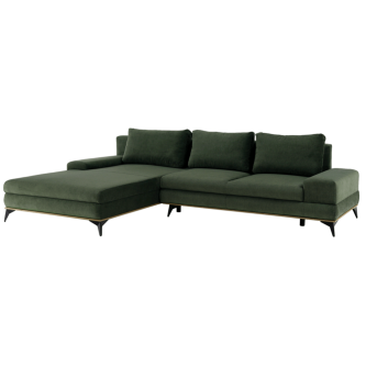 Canapea, verde, model stânga, SELBY