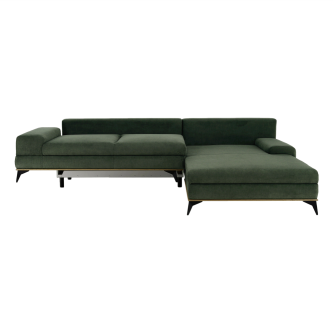 Canapea, verde, model dreapta, SELBY