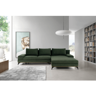 Canapea, verde, model dreapta, SELBY