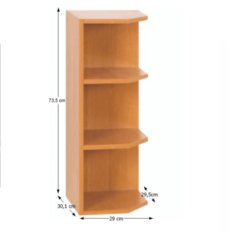 Dulap bucătărie de sus, arin, de dreapta, LORA MDF NEW KLASIK W30N