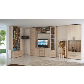Dulap mic cu 2-uşi, DTD laminat, stejar sonoma, DUNAJ TIPUL7