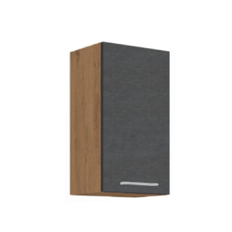 Uşă pentru maşina de spălat vase încorporată, gri mat/stejar lancelot, VEGA ZM 713x596