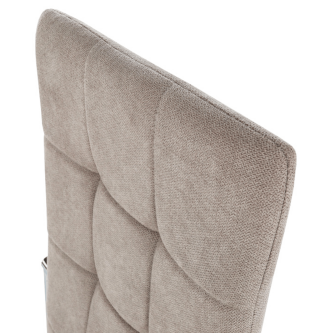 Scaun bucătărie, material textil maro/metal, ADORA NEW