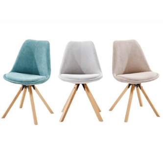 Scaun, material textil verde mentol/lemn fag, SABRA