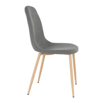 Scaun, textil gri închis/fag, LEGA