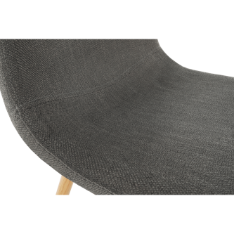 Scaun, textil gri închis/fag, LEGA