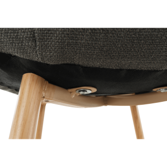 Scaun, textil gri închis/fag, LEGA
