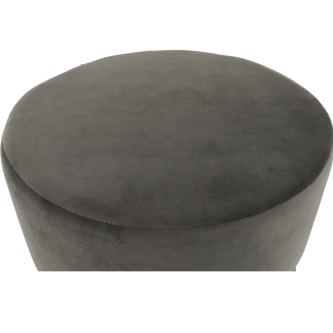 Taburet, catifea Velvet gri maroniu/vopsea aurie, VIZEL